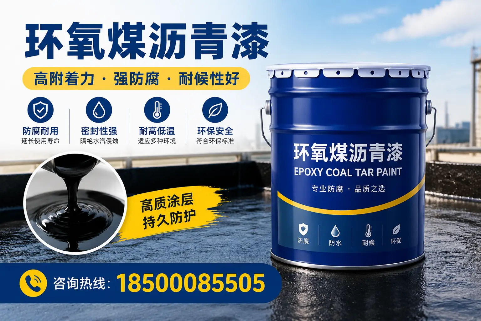 环氧煤沥青漆施工注意事项,确保日照项目顺利进行