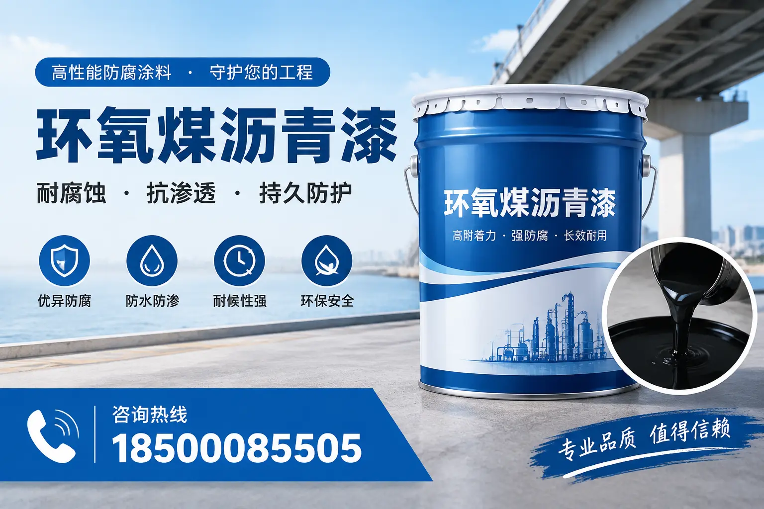 如何确保环氧煤沥青漆施工质量?日照用户的质量控制
